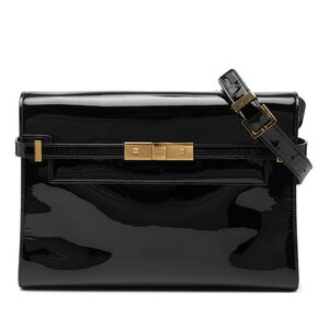 Pre-Loved Saint Laurent Medium Patent Manhattan Shoulder Bag